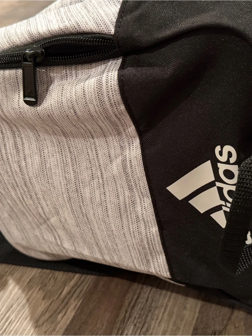 adidas Black and Light Gray Men’s Duffel Bag